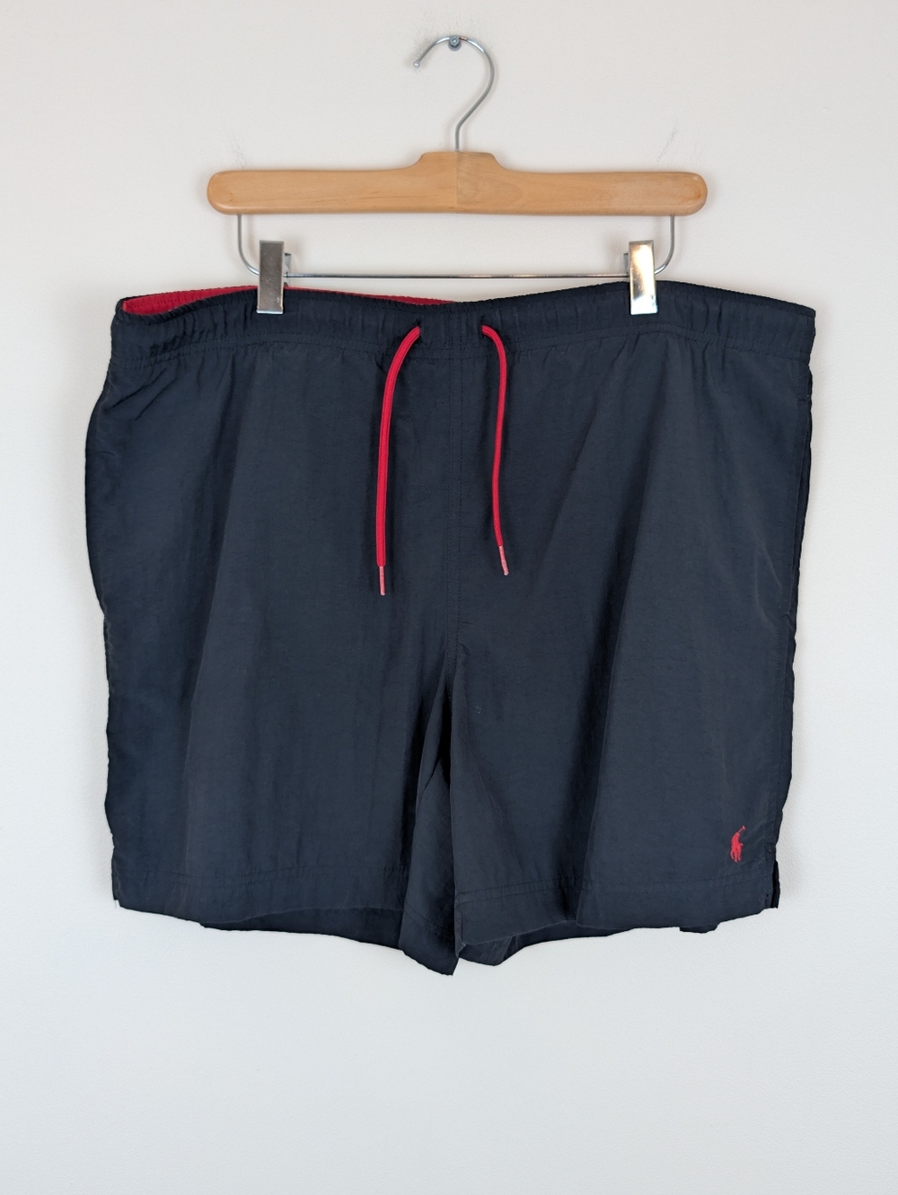 Polo Ralph Lauren Black Mesh Lined Drawstring Waist Swim Trunks